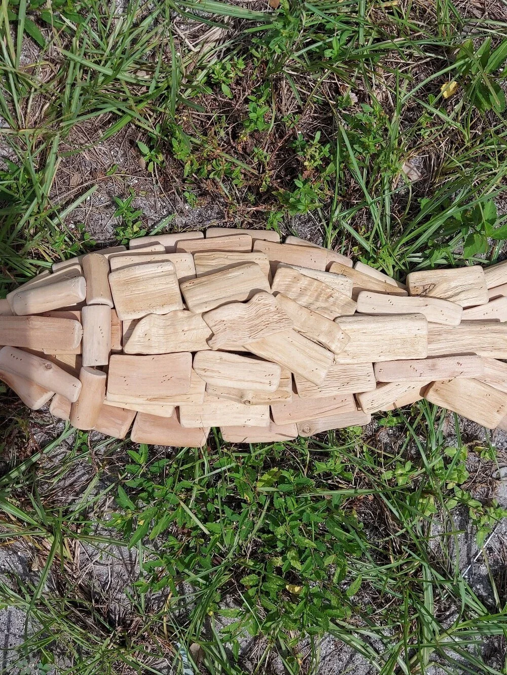 Natural Driftwood-Style Aquarium Ornament - Beige